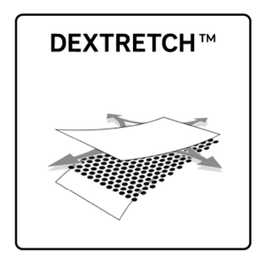 A patented stretch-lamination system that bonds the waterproof membrane with performance fabrics while preserving flexibility and elasticity.